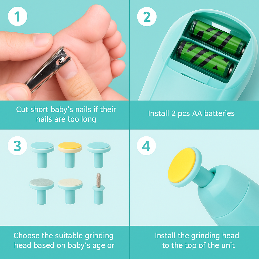 Safe Baby Nail Cutter & Trimmer Kit